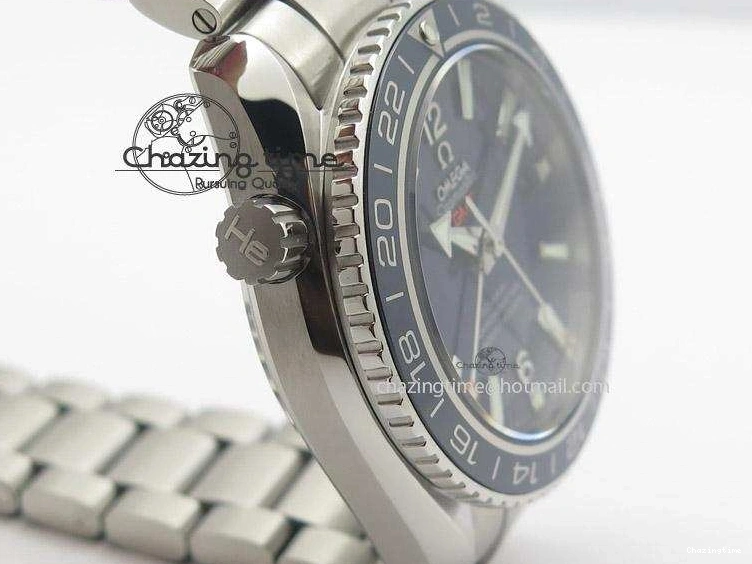 0301 Planet Ocean GMT 42mm V6F Best Edition Blue Bezel Blue Dial On SS Bracelet A ModernLook 8274